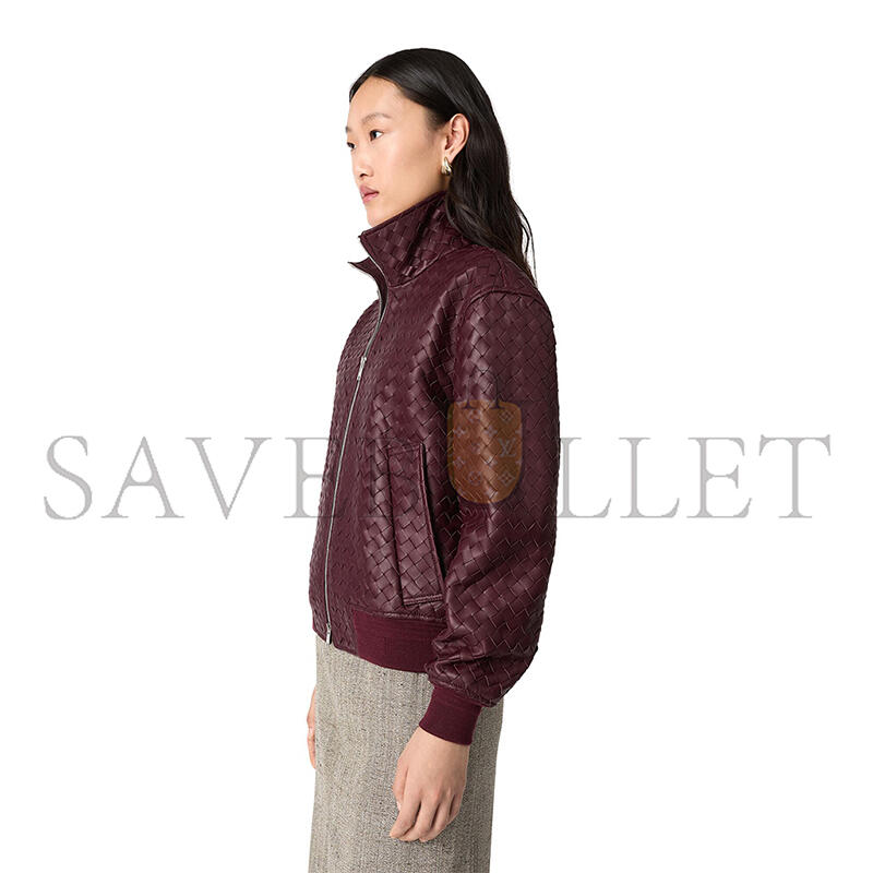 BOTTEGA VENETA INTRECCIATO LEATHER BLOUSON 837205V2JG06206